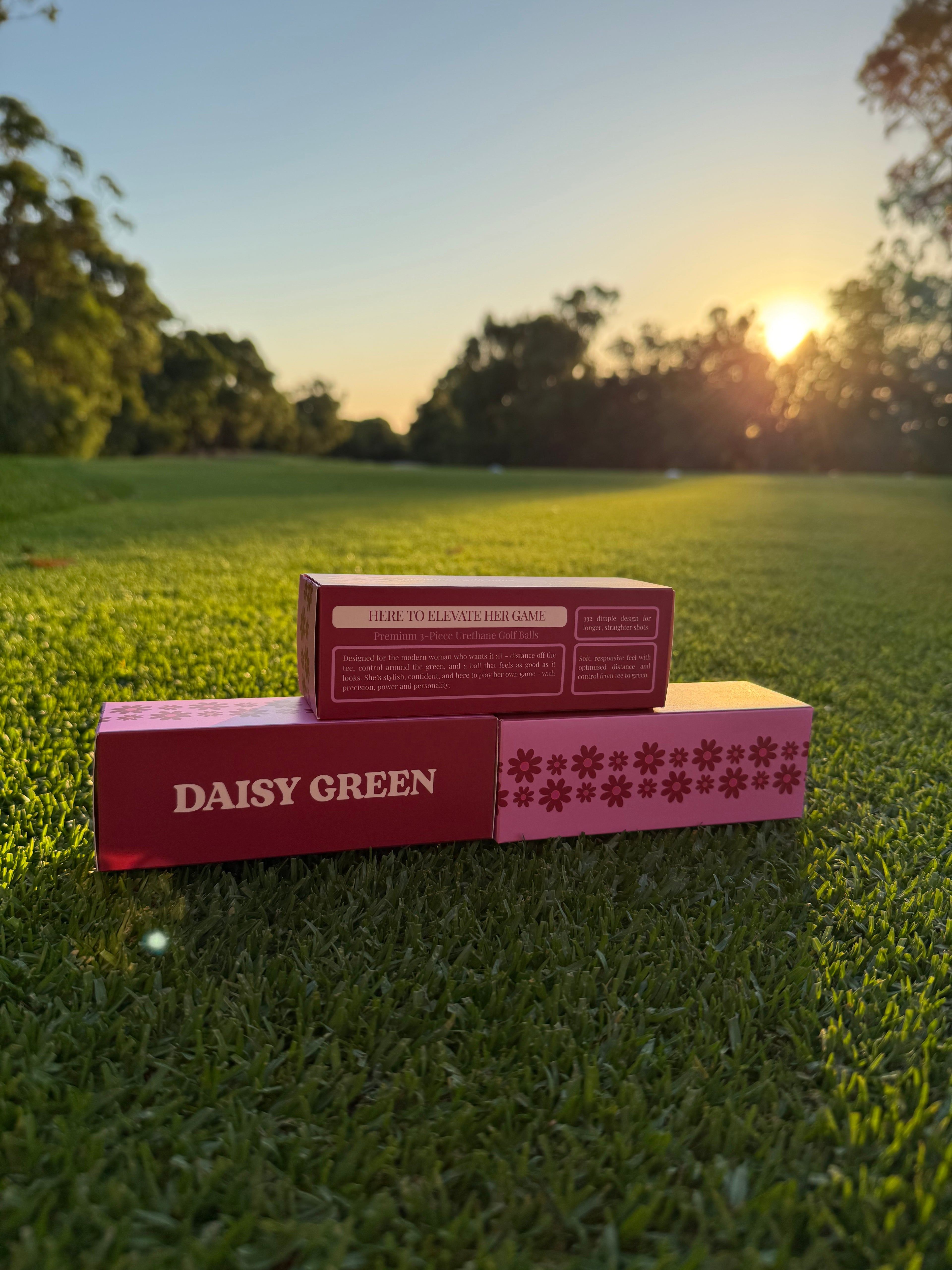 Daisy Green Premium Golf Balls - 3 Pack