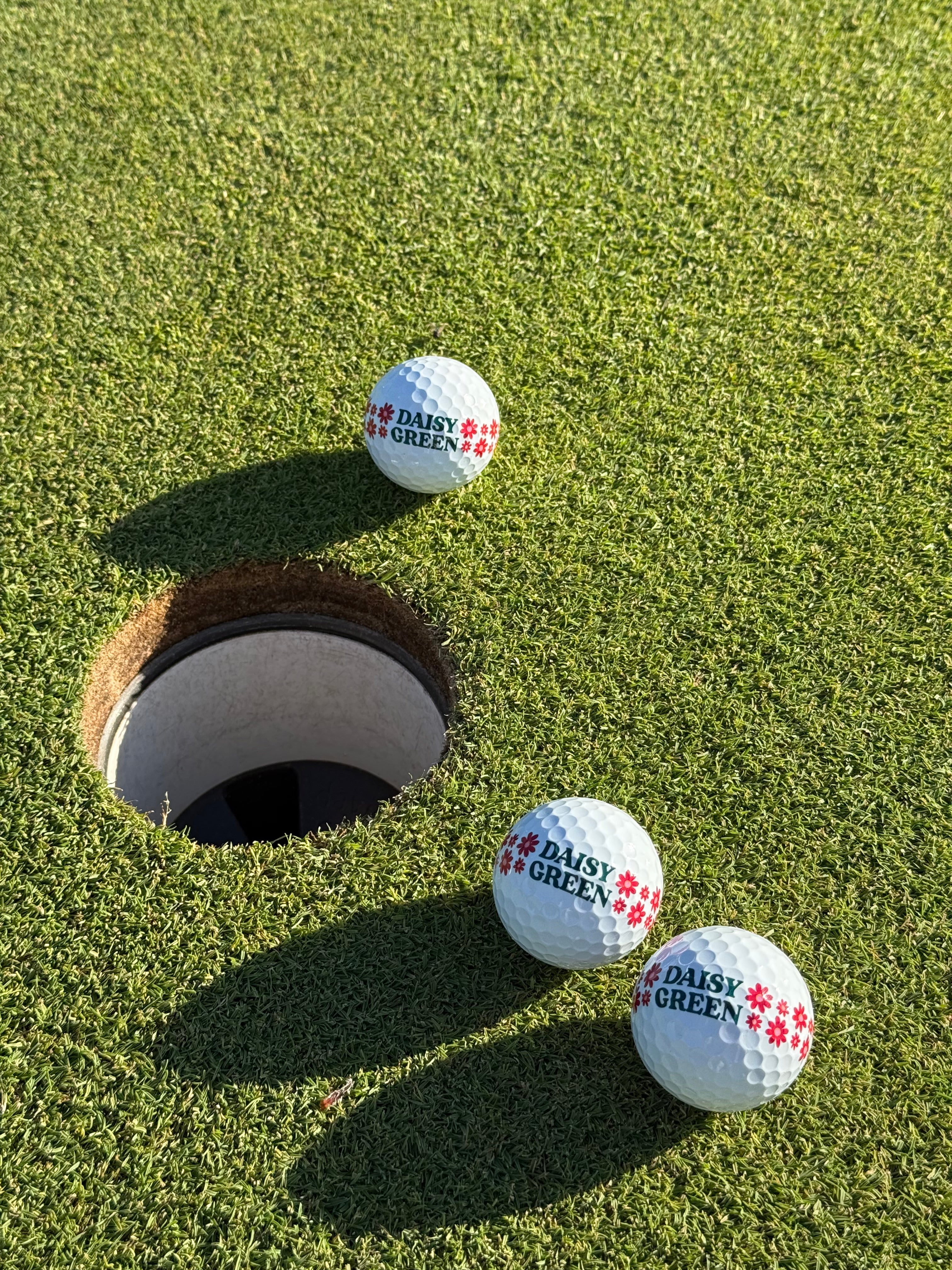 Daisy Green Premium Golf Balls - 3 Pack