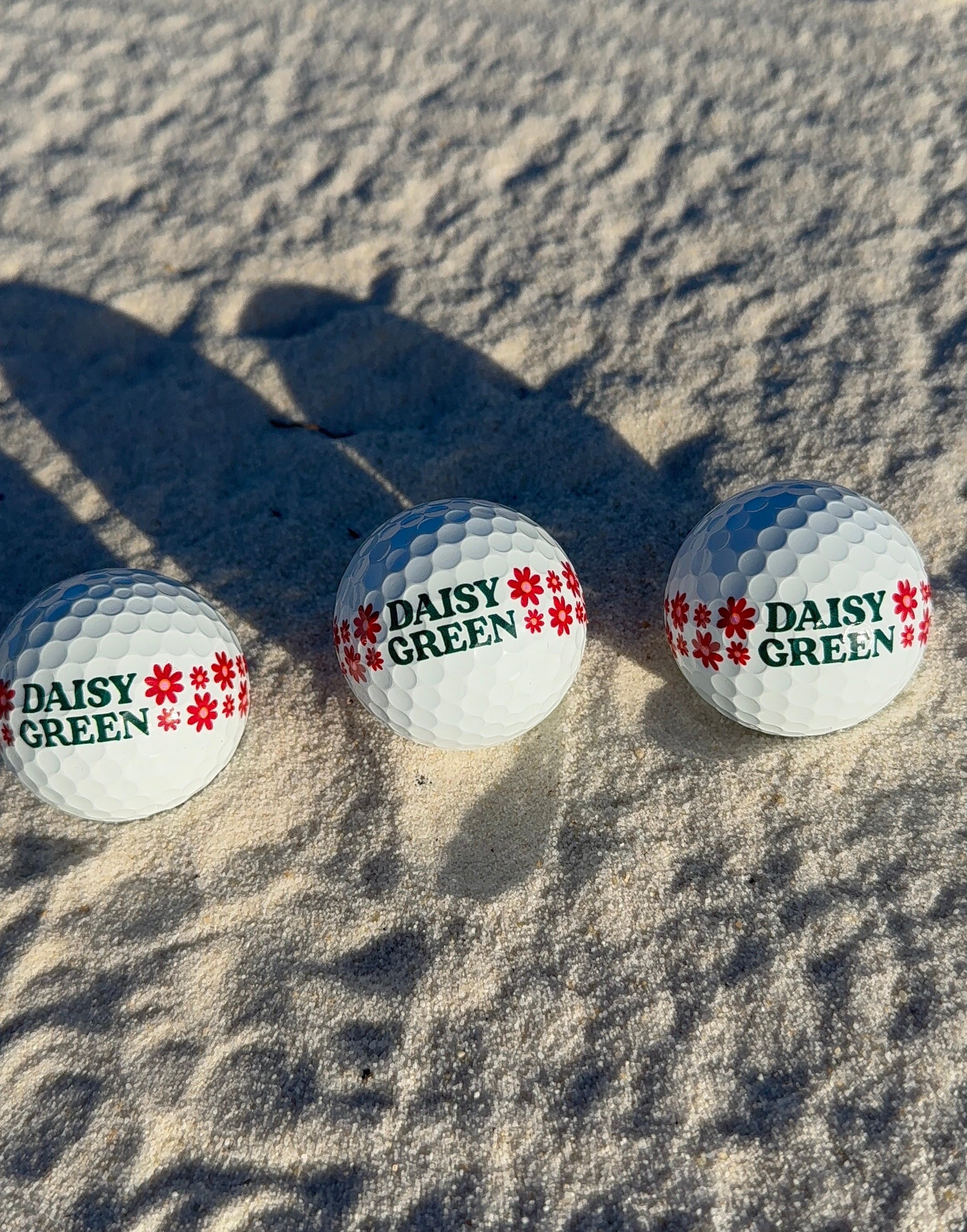 Daisy Green Premium Golf Balls - 3 Pack